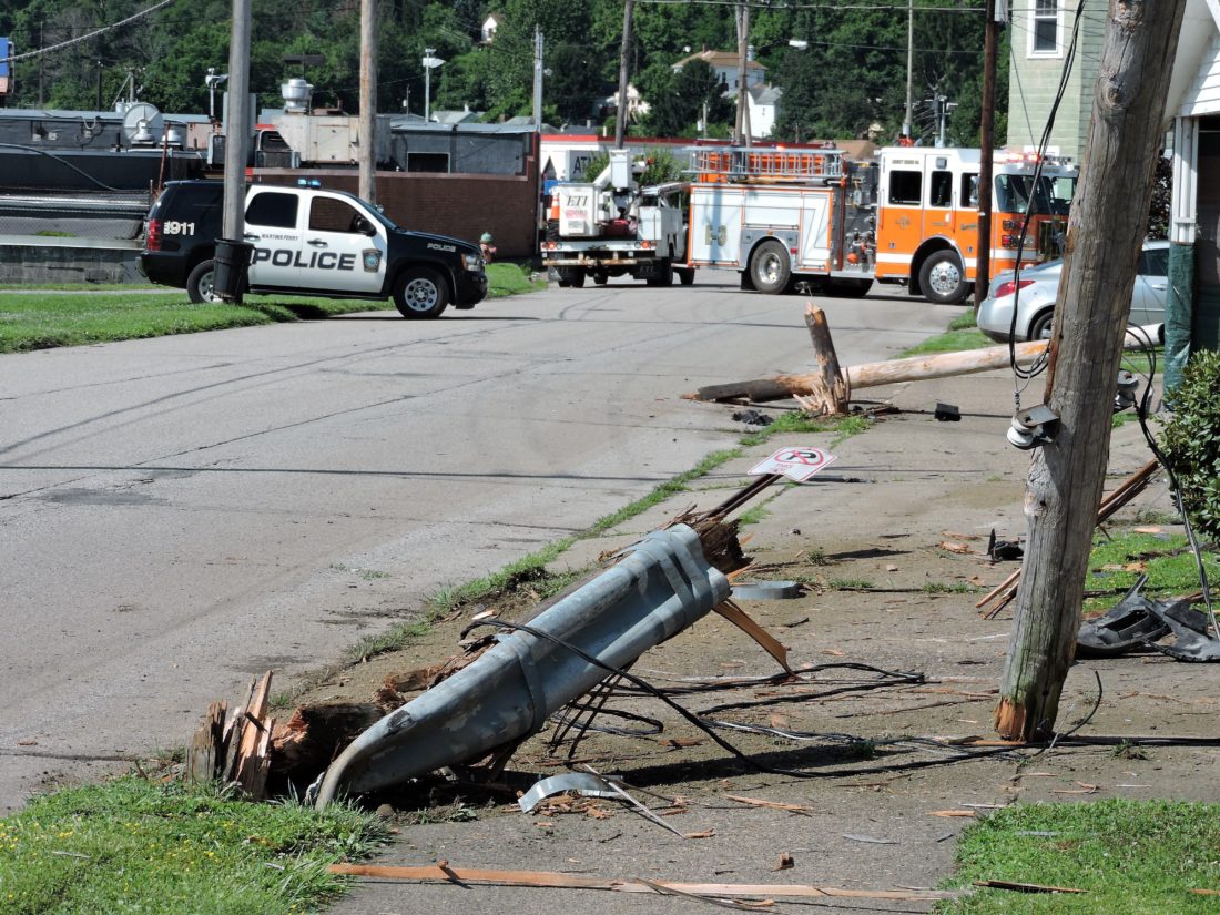 Truck Collides with Power Lines - The Times Leader